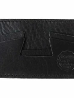 Eat Dust Leather Credit Card Holder Black
