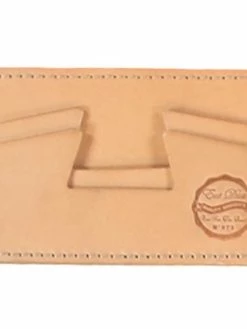 Eat Dust Leather Credit Card Holder Natural