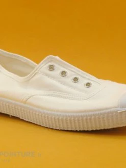 Cienta 70997 05 - Tennis Toile Blanche - Sans Lacet