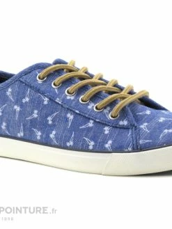 Wrangler STARRY 100 Blue - Palmiers - Basket Toile