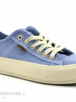 B Et M Banana Moon - RIME Nouveau Bleu - Basket Femme Bleu Ciel